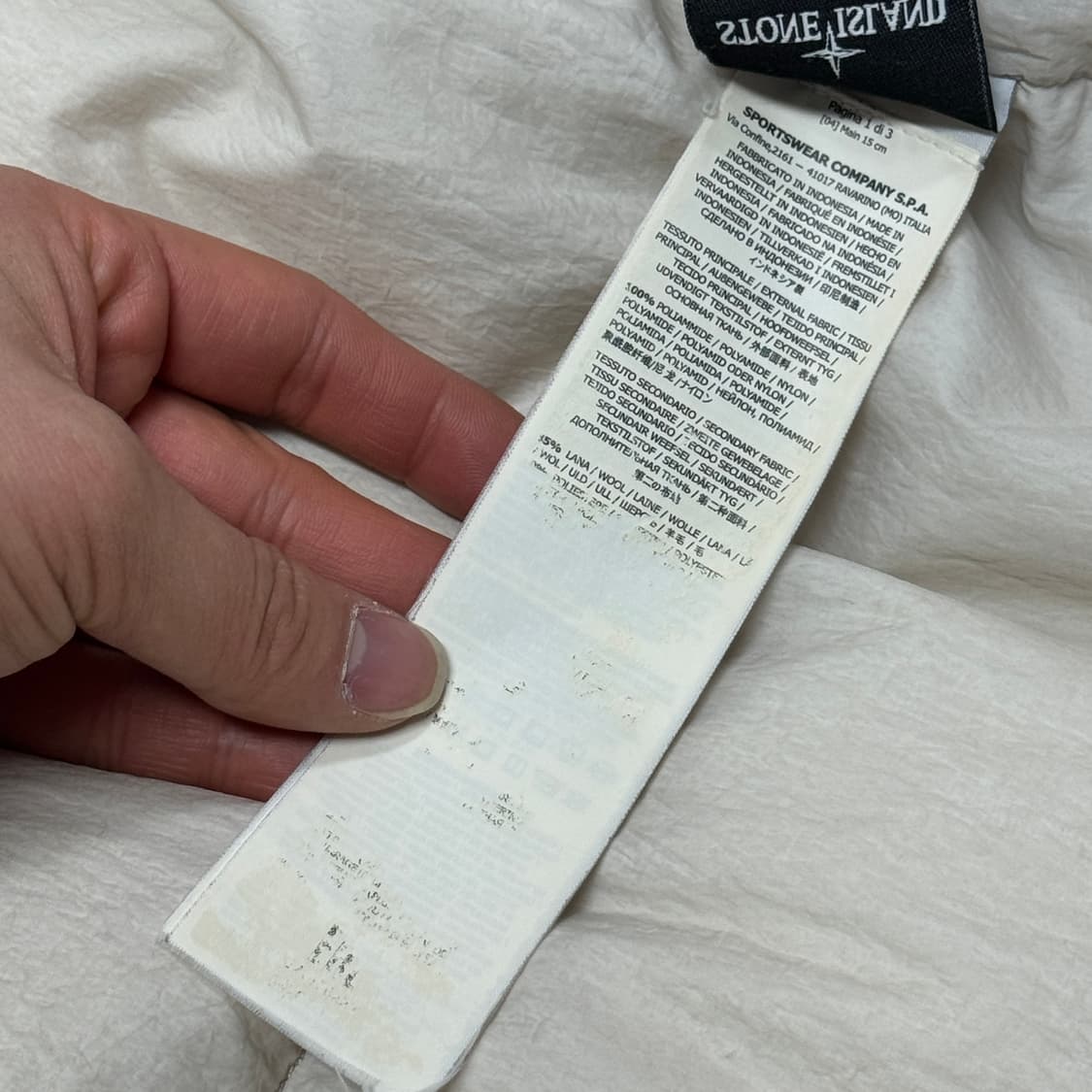 스톤아일랜드 가먼트 다이드 크림 크링클랩스 L 상품이미지7