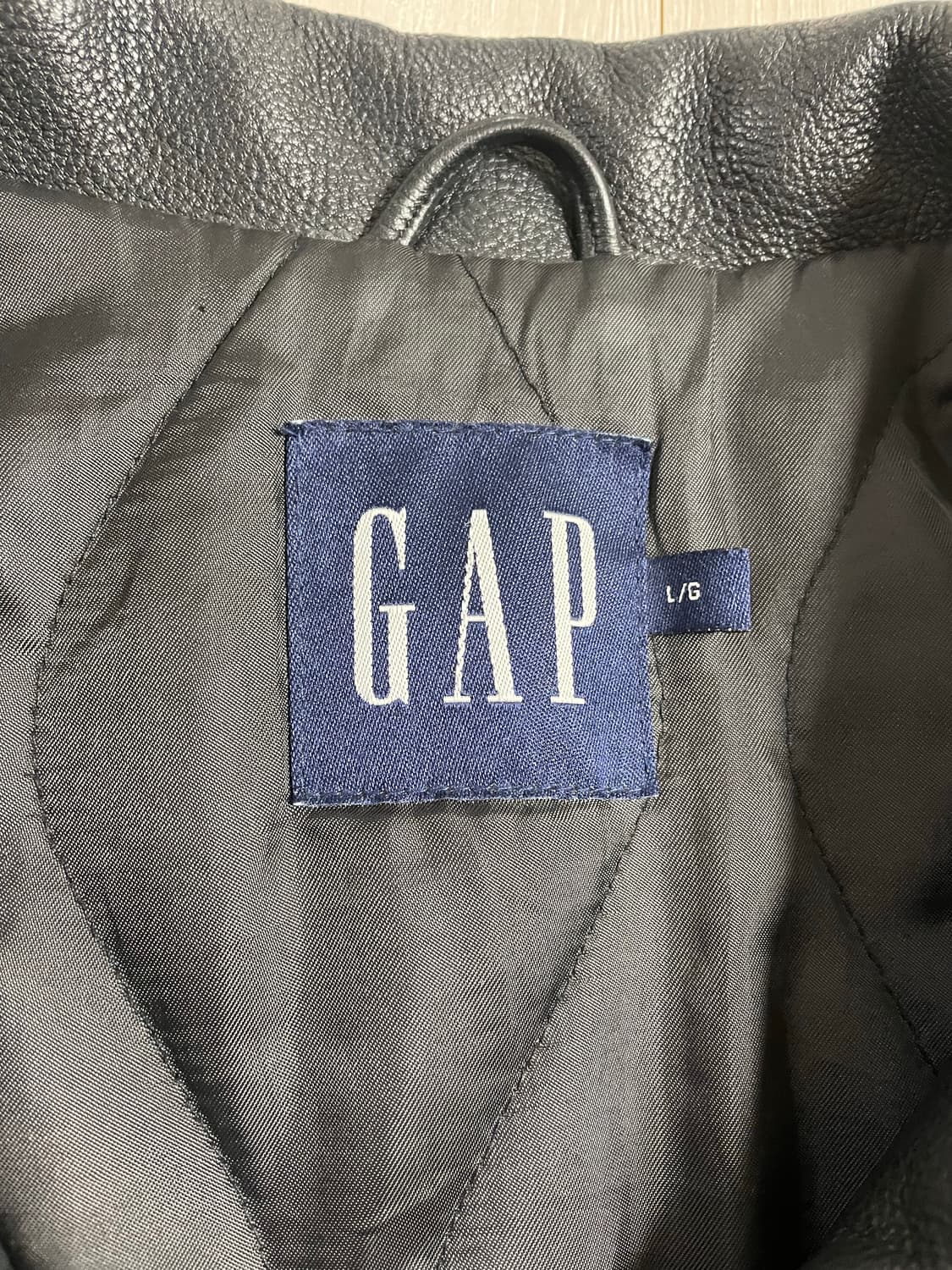 올드 갭 레더 카코트 L 상품이미지2