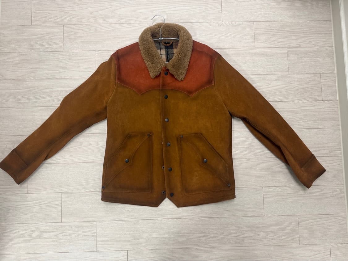 마스터레더 카우하이드 러프아웃 스웨이드 아메리칸 레트로 복각 가죽재킷 상품이미지2