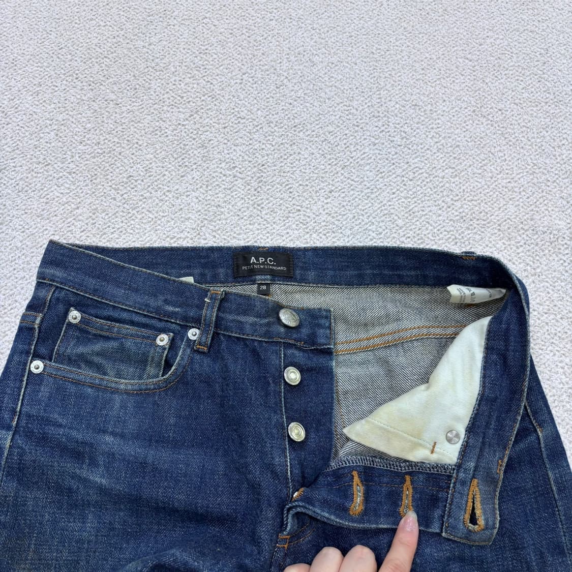 28 아페쎄 A.P.C 뉴스탠다드 생지 데님 팬츠 0522Y 상품이미지6