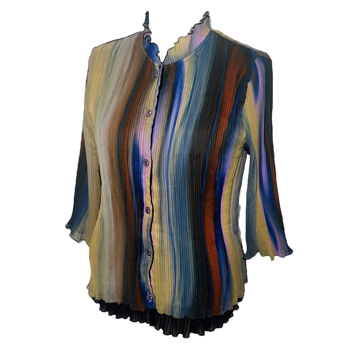 Aesthetic Pleats Blouse Shirt 상품이미지4