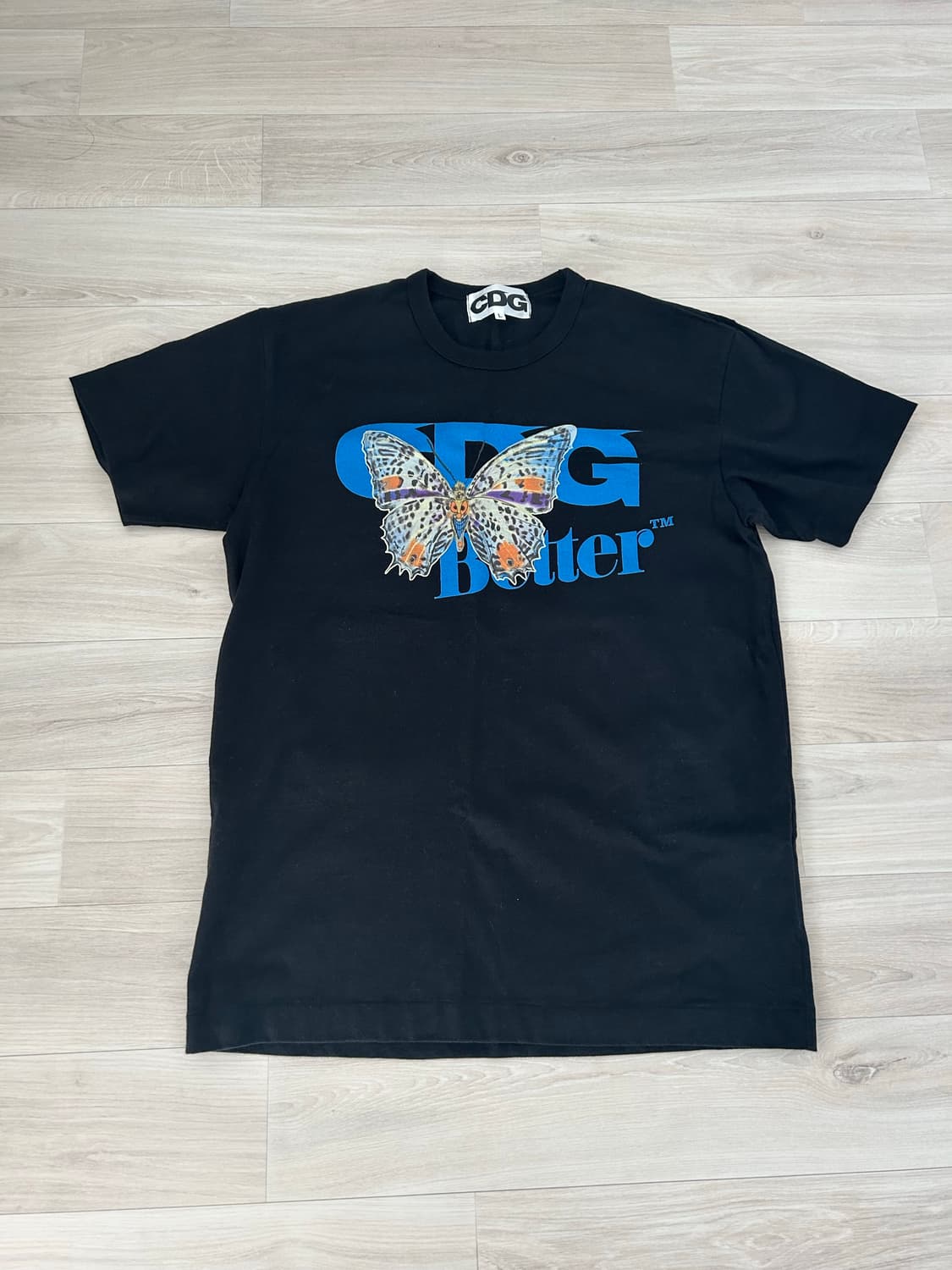 Cdg x better 베터기프트샵 콜라보 버터플라이 티셔츠 상품이미지4
