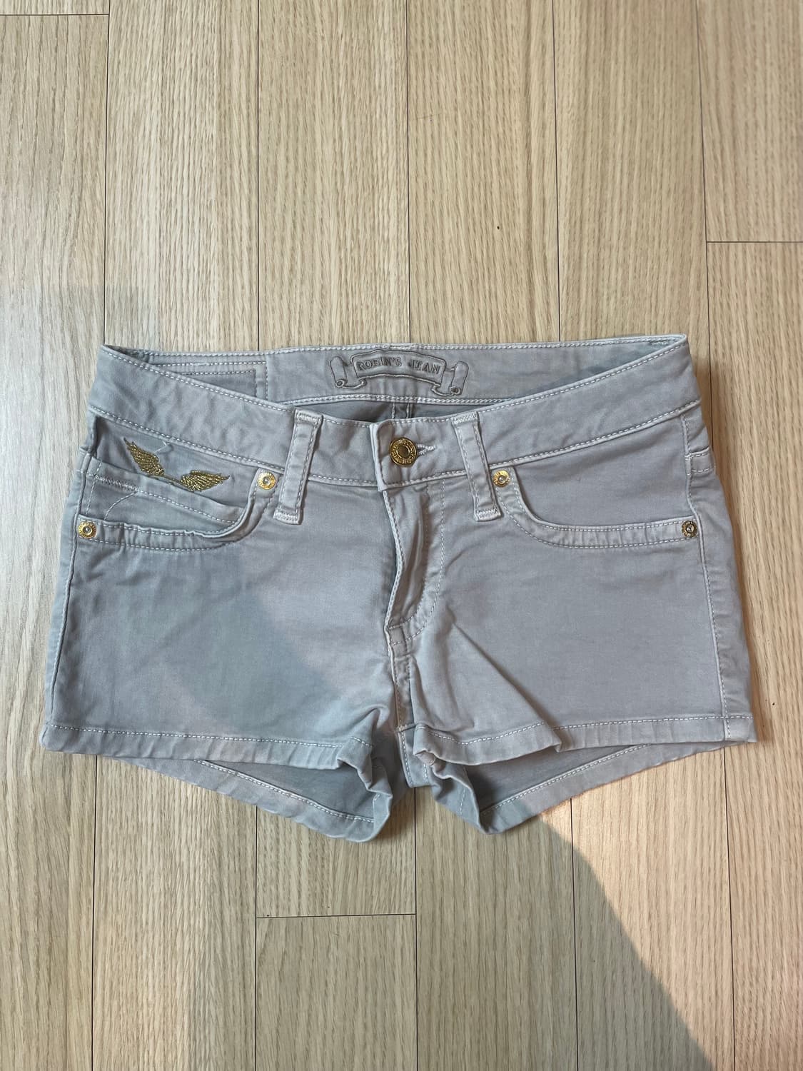 로빈스진 골드윙 자수 y2k 팬츠 반바지  상품이미지5