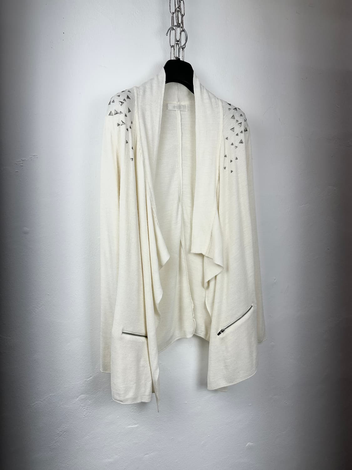 SYSTEM asymmetric drape stud cardigan 상품이미지2