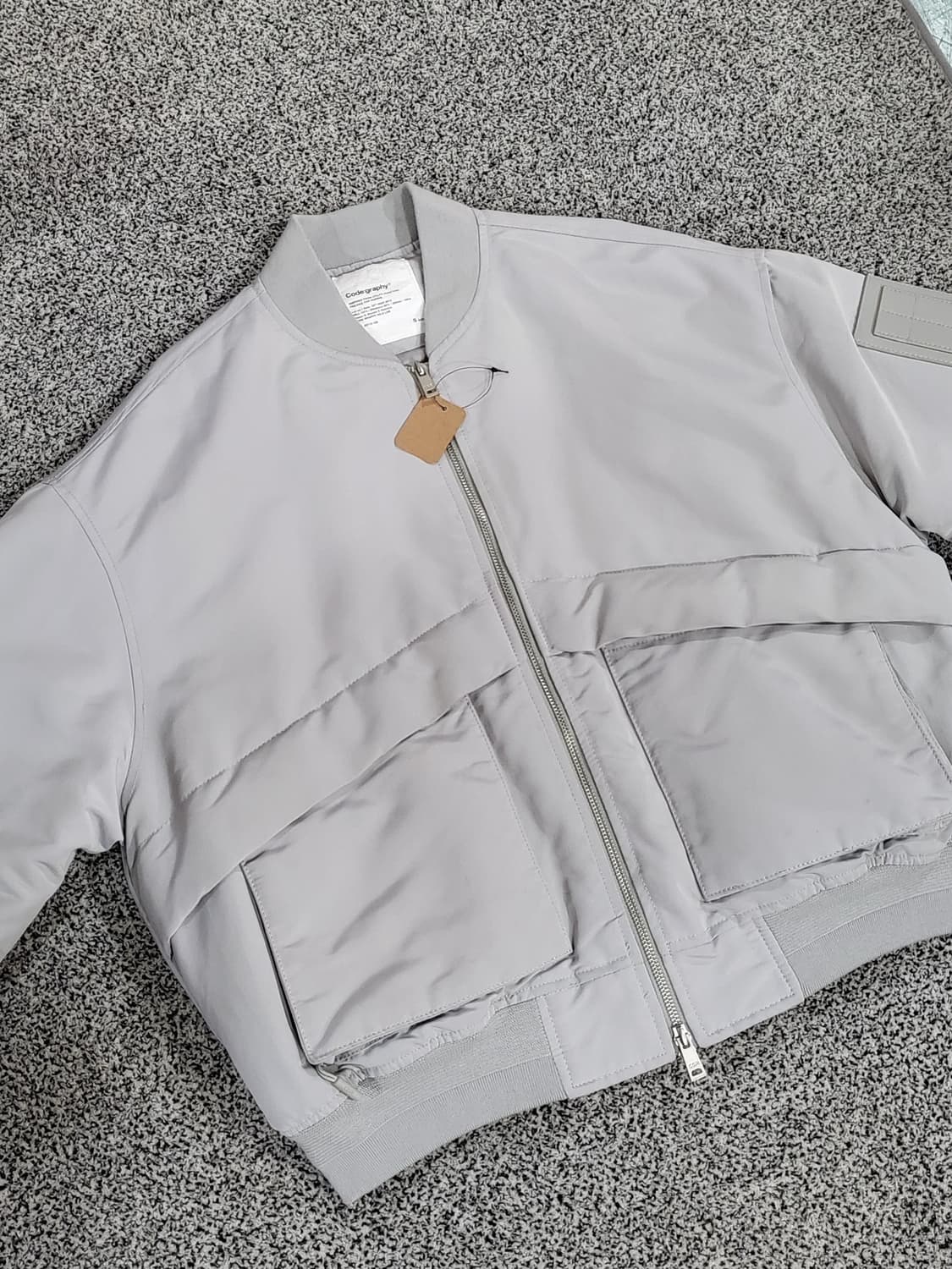 코드그래피 그레이 항공 점퍼 상품이미지2