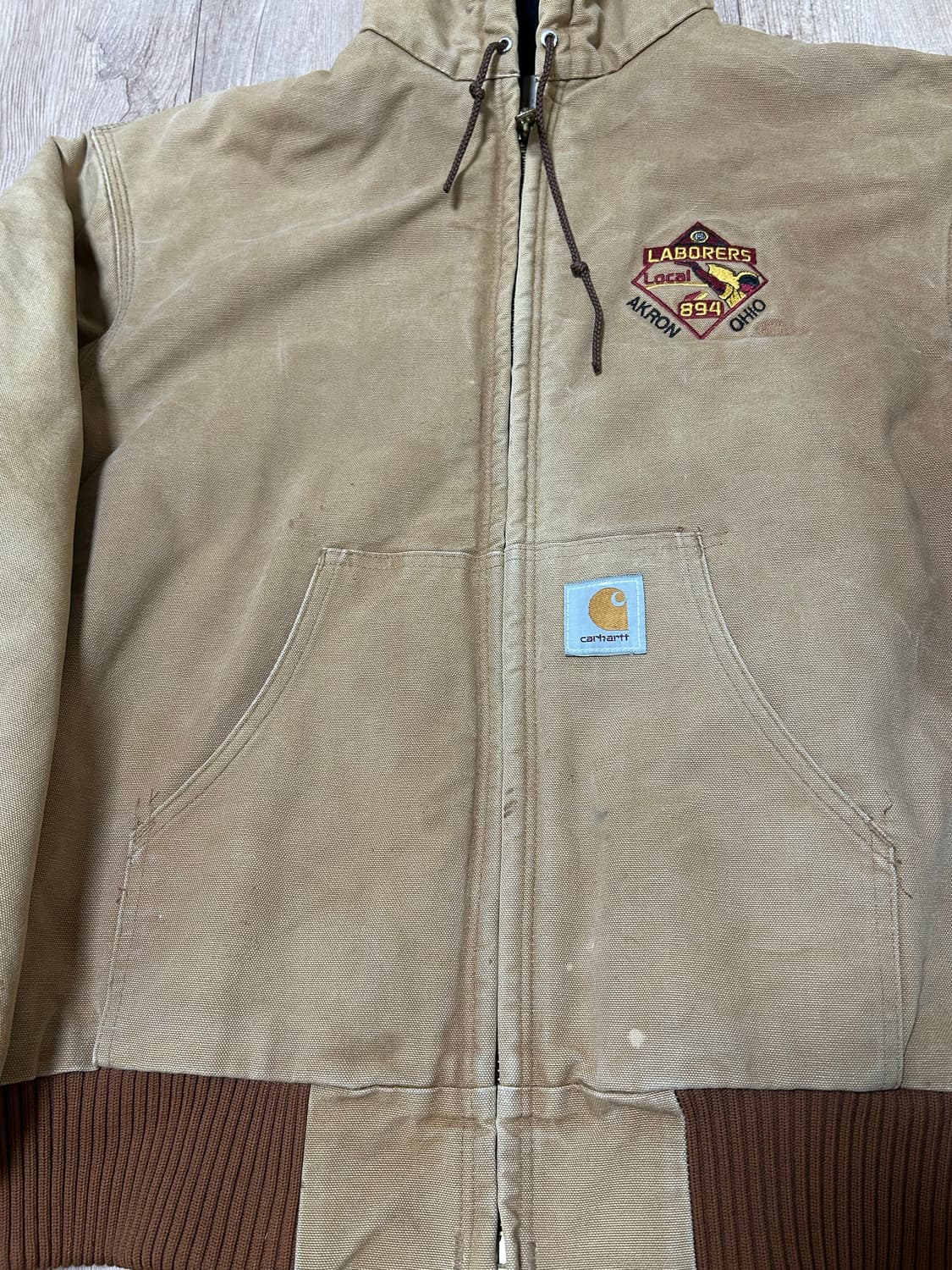 빈티지 칼하트 j04 덕 액티브 자켓 브라운 상품이미지2