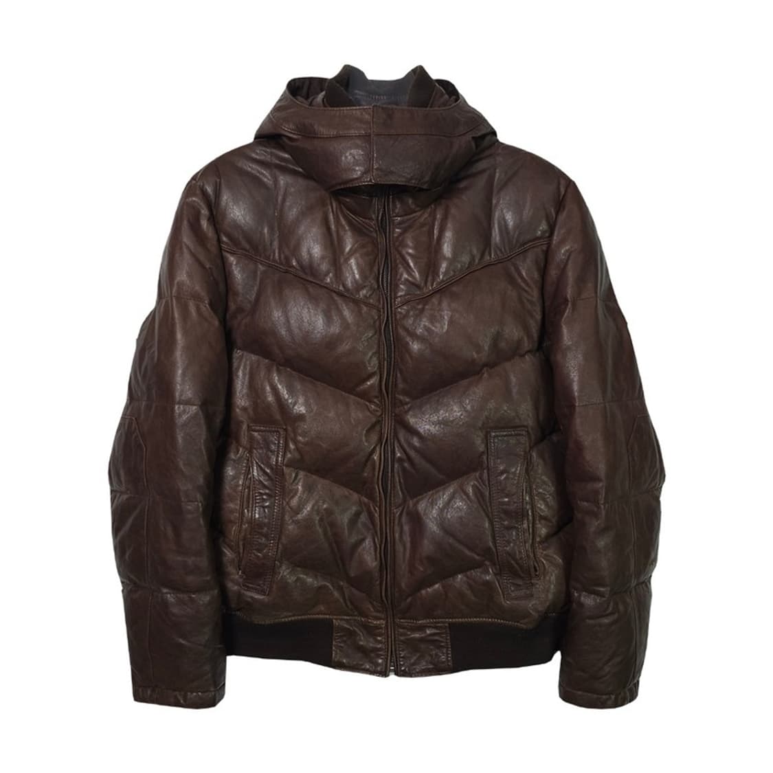 DERG 이태리 양가죽 덕다운 패딩 2XL 상품이미지1