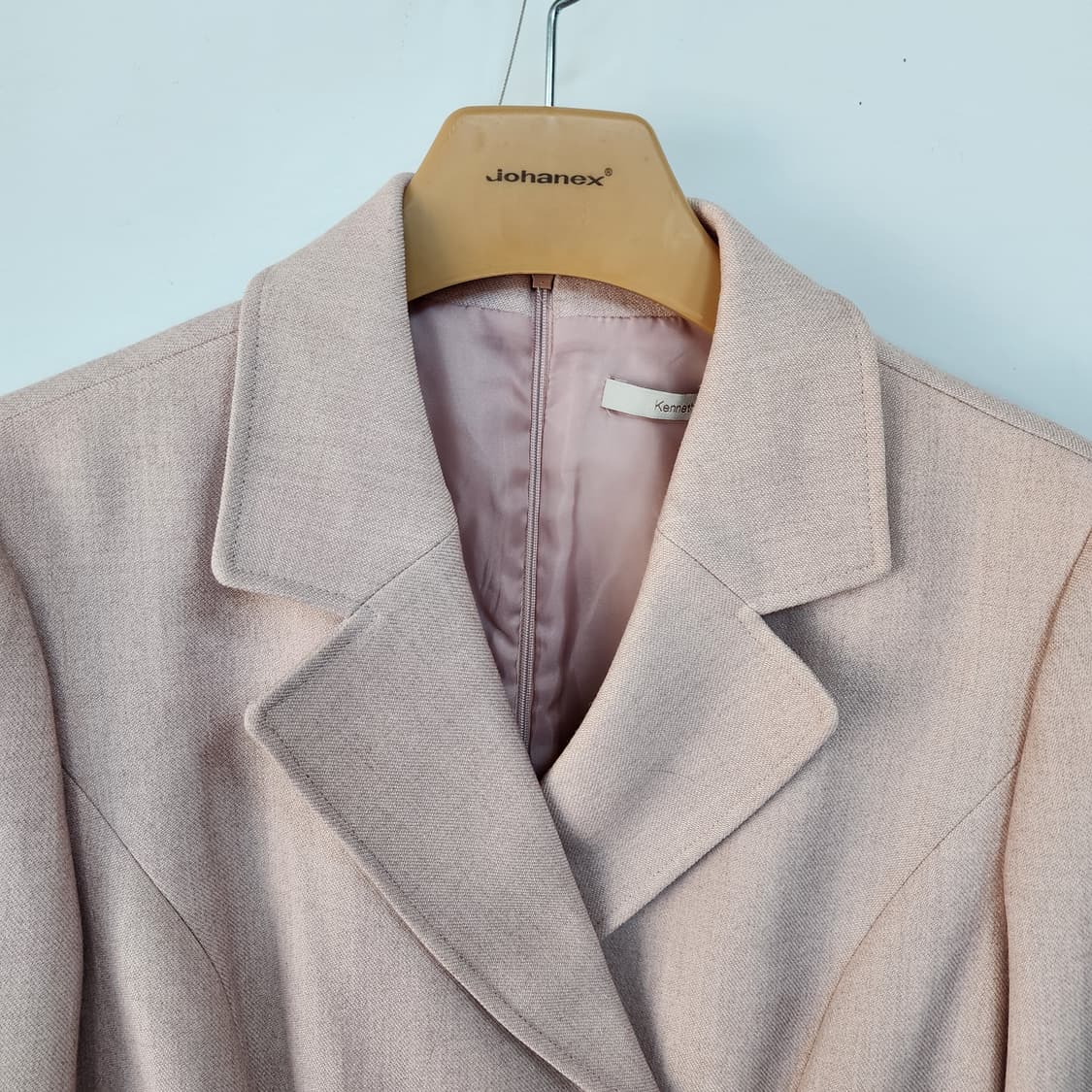 케네스레이디 핑크 더블 버튼 롱 원피스 상품이미지2