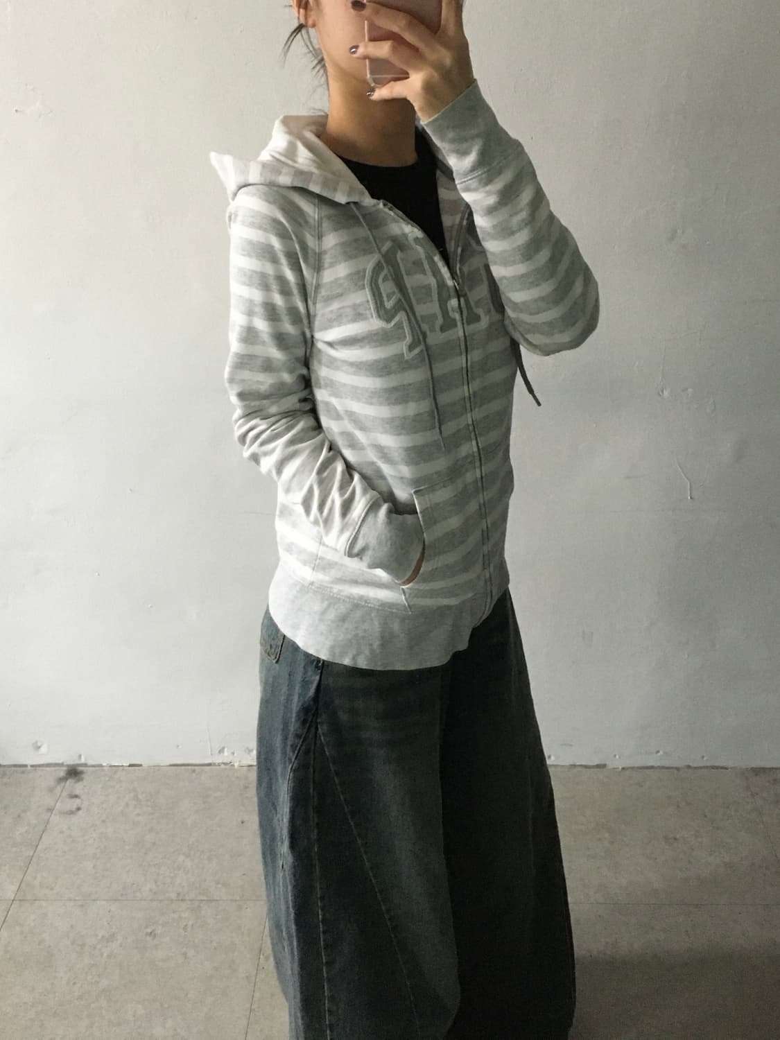 갭 스트라이프 후드집업 상품이미지2