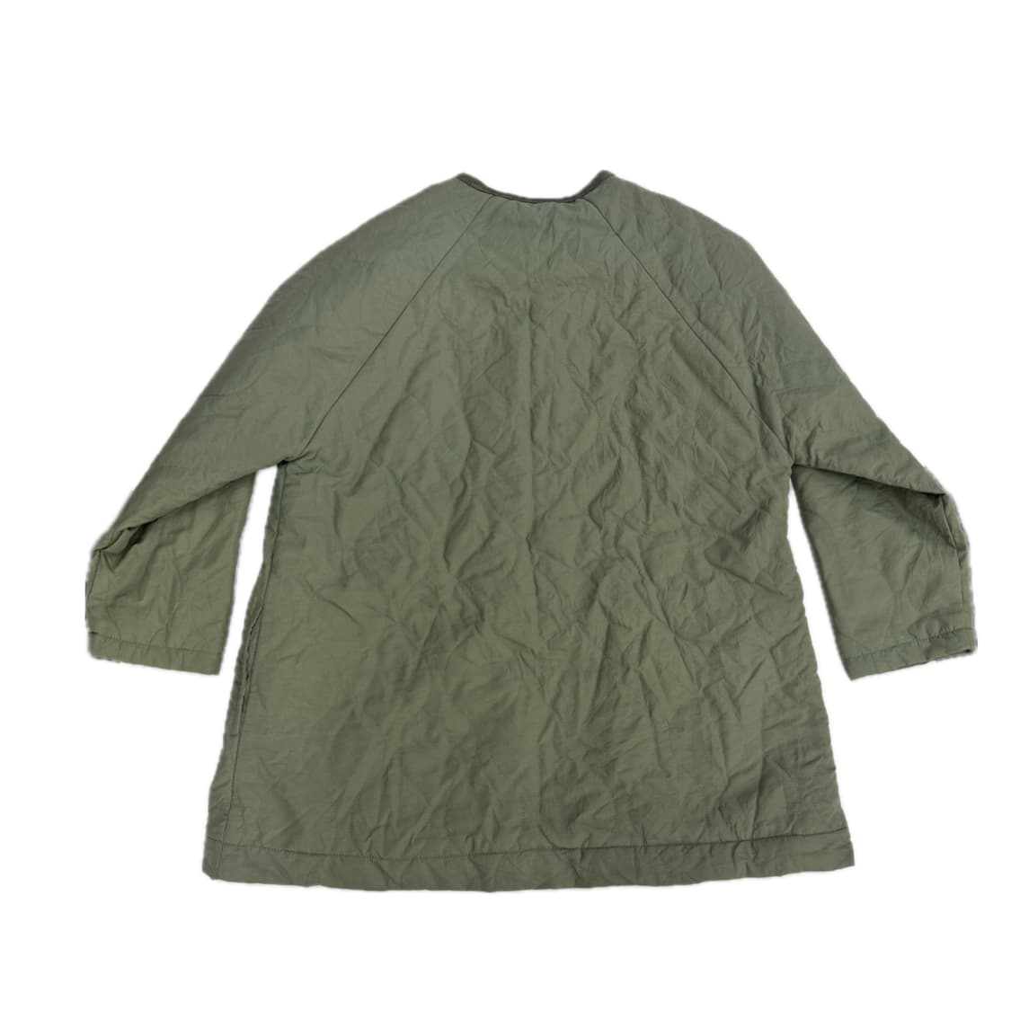 헤븐 퀼팅 아메카지 카키 경량 점퍼 야상 캠핑 캠퍼 루즈 사파리 아우터 상품이미지3