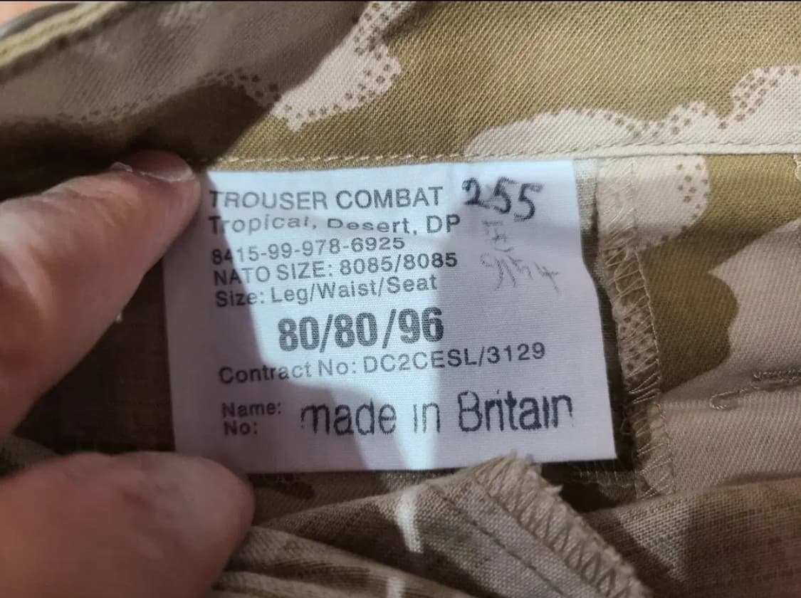 영국군 데저트 카모 밀리터리 팬츠 상품이미지3