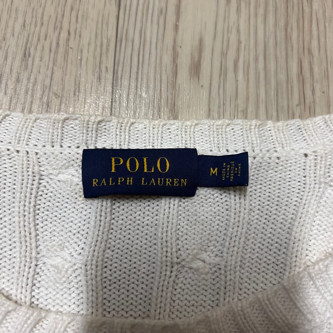 폴로 랄프로렌 정품 케이블 니트 여자 L 상품이미지3