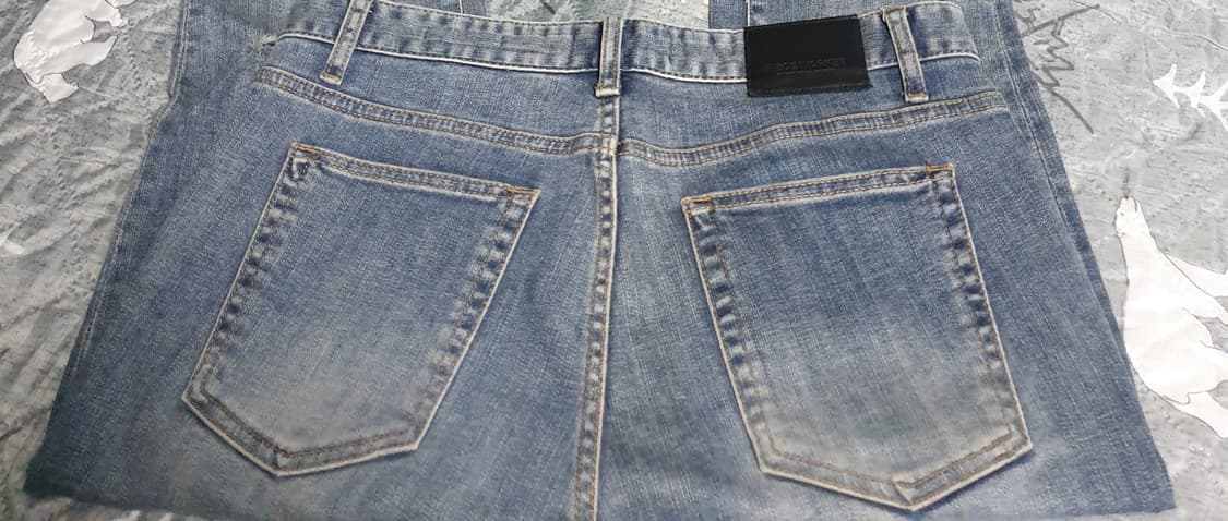 피스워커 뉴크롭 스톤워커 컷팅 데님팬츠 (32) 상품이미지3