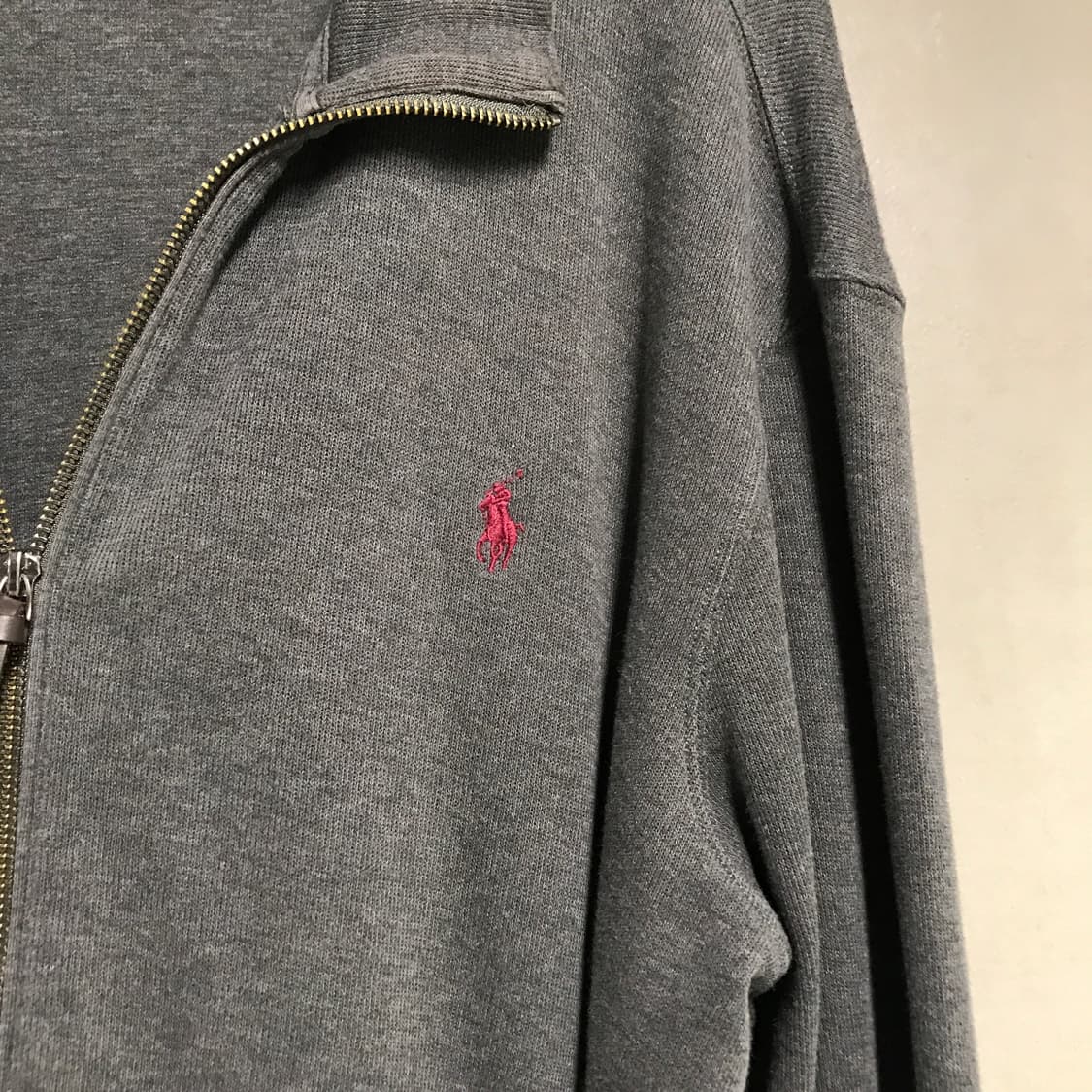 폴로 랄프로렌 니트 집업 그레이 L 상품이미지4