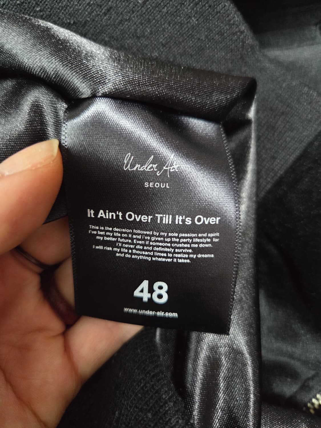 UNDERAIR 언더에어 벨벳 매화 자수 스카잔 자켓 48 상품이미지9