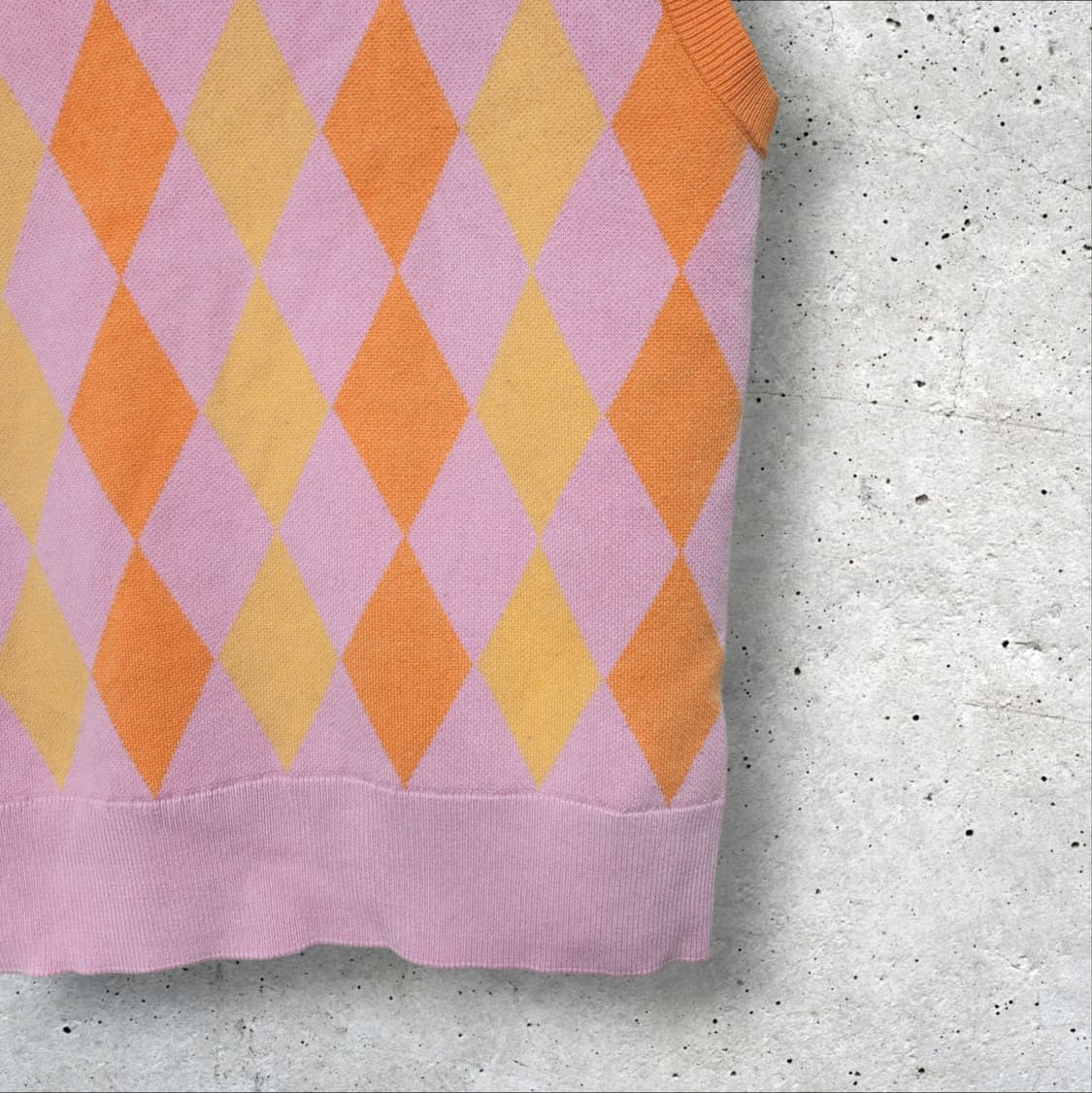 자라 아가일 니트 조끼 (95/M) 상품이미지3