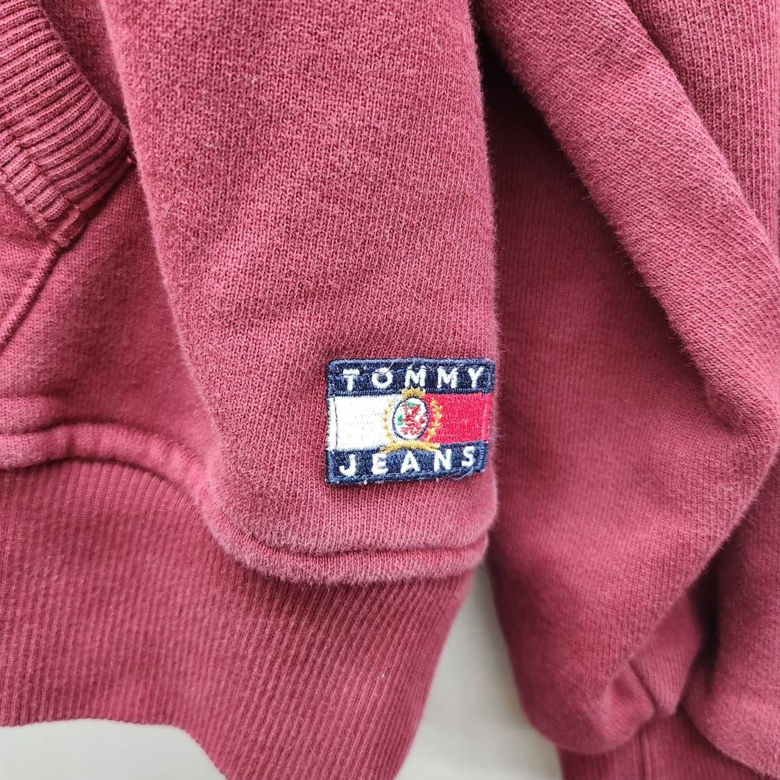 타미진스 크레스트 로고(센터/사이드) 버건디 후드M(XL)남여공용 상품이미지4