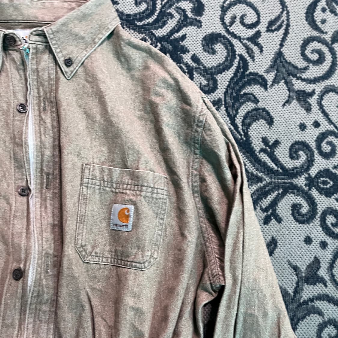 L 칼하트 크롭 리메이크 셔츠 자켓/W2725 상품이미지2