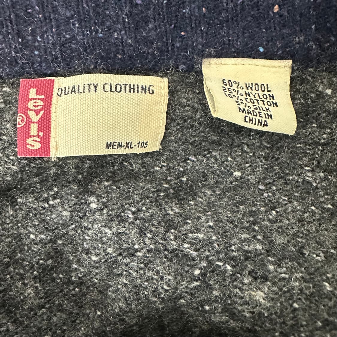 리바이스 버튼 니트 스웨터 그레이  상품이미지3