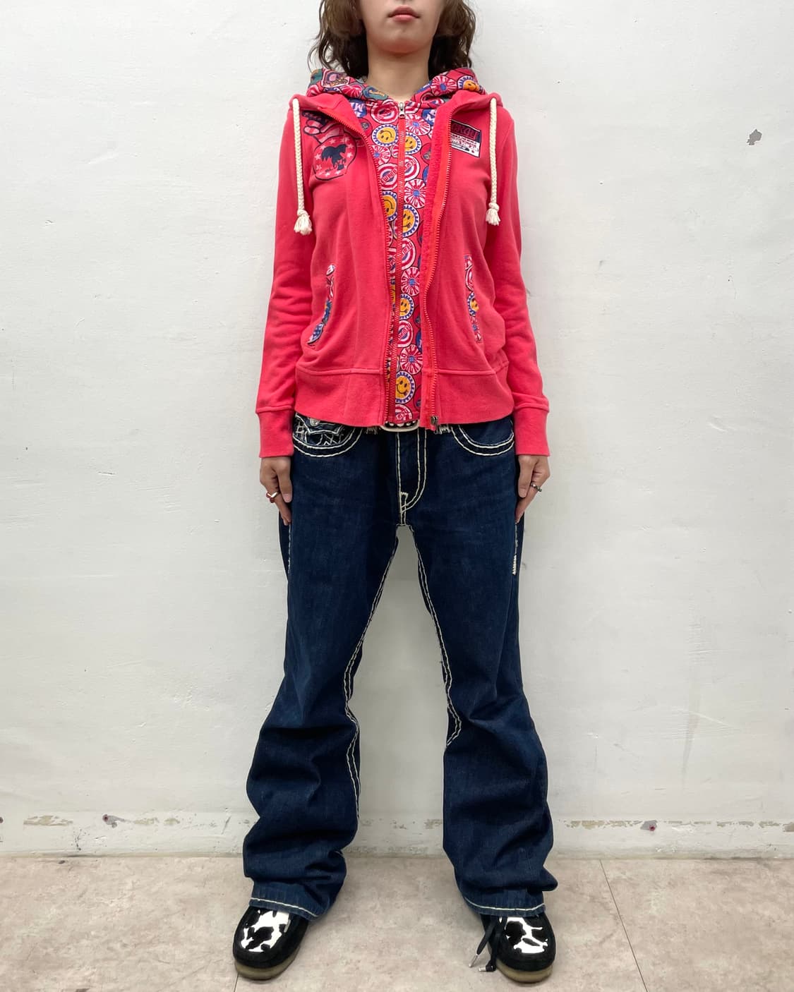 American Flag Double Red Hooded Zip-Up 상품이미지7
