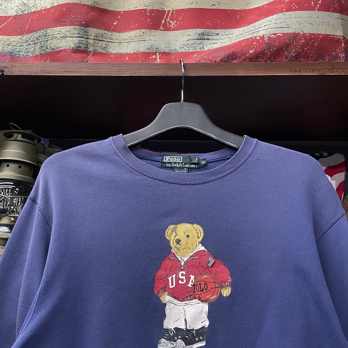 90s 폴로 스포츠 폴로 베어 프린팅 스웻 셔츠 맨투맨 N21 상품이미지3