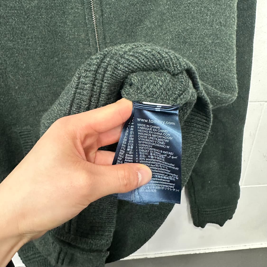 타미힐피거 니트 집업 상품이미지3