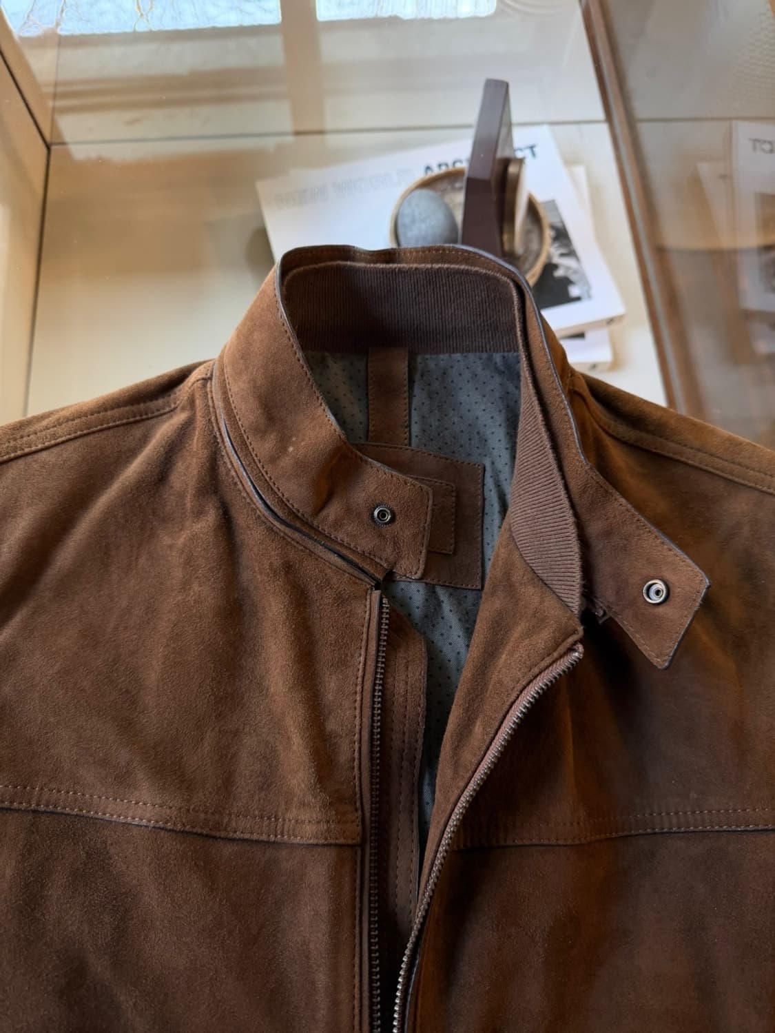 마시모두티 스웨이드 레더 자켓 100 상품이미지7