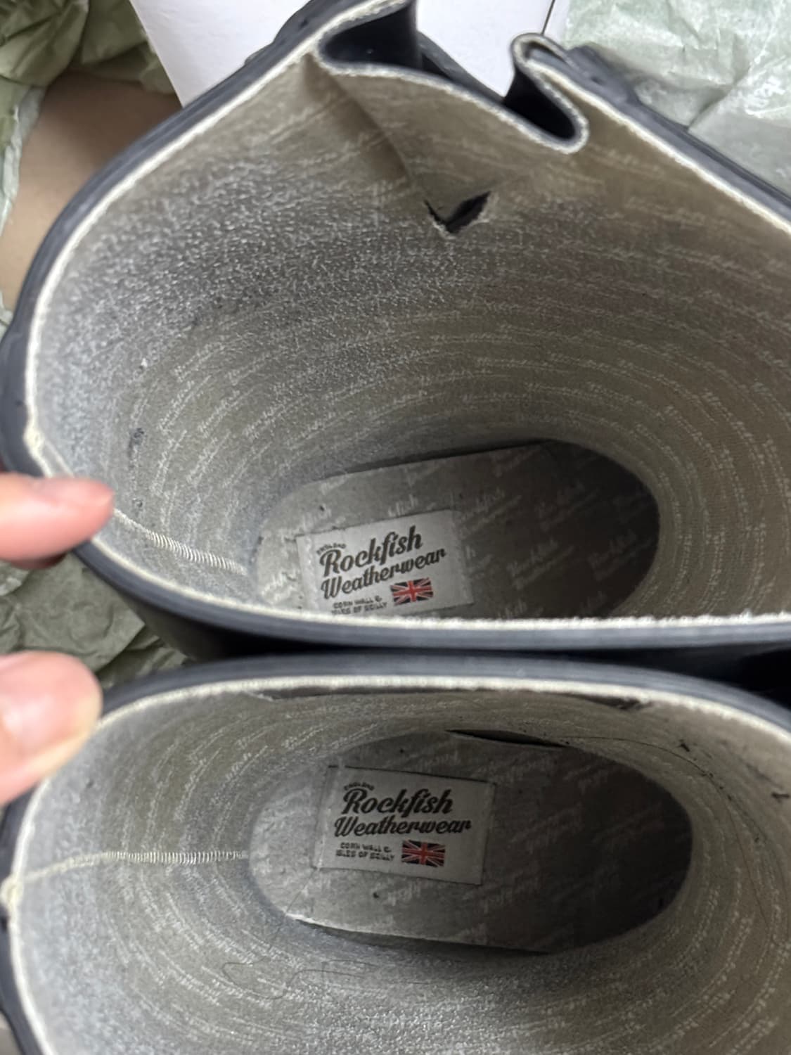 박스ㅇ)락피쉬 웨더웨어 롱 레인부츠 블랙 UK6(245) 상품이미지7