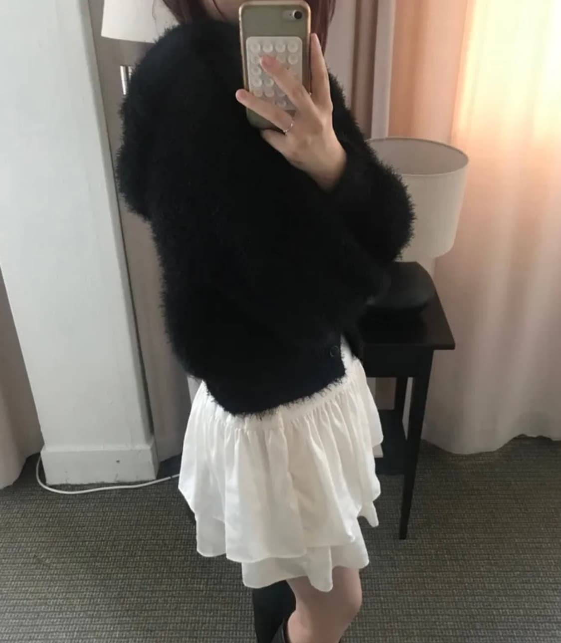 앙고라 솔잎 후드 가디건 상품이미지6