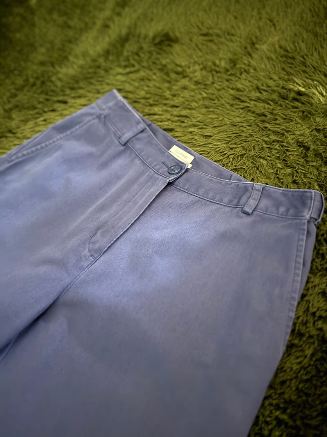 L.L.Bean 엘엘빈 재팬 클래식 핏 워시드 코튼 치노 팬츠 블루 상품이미지2