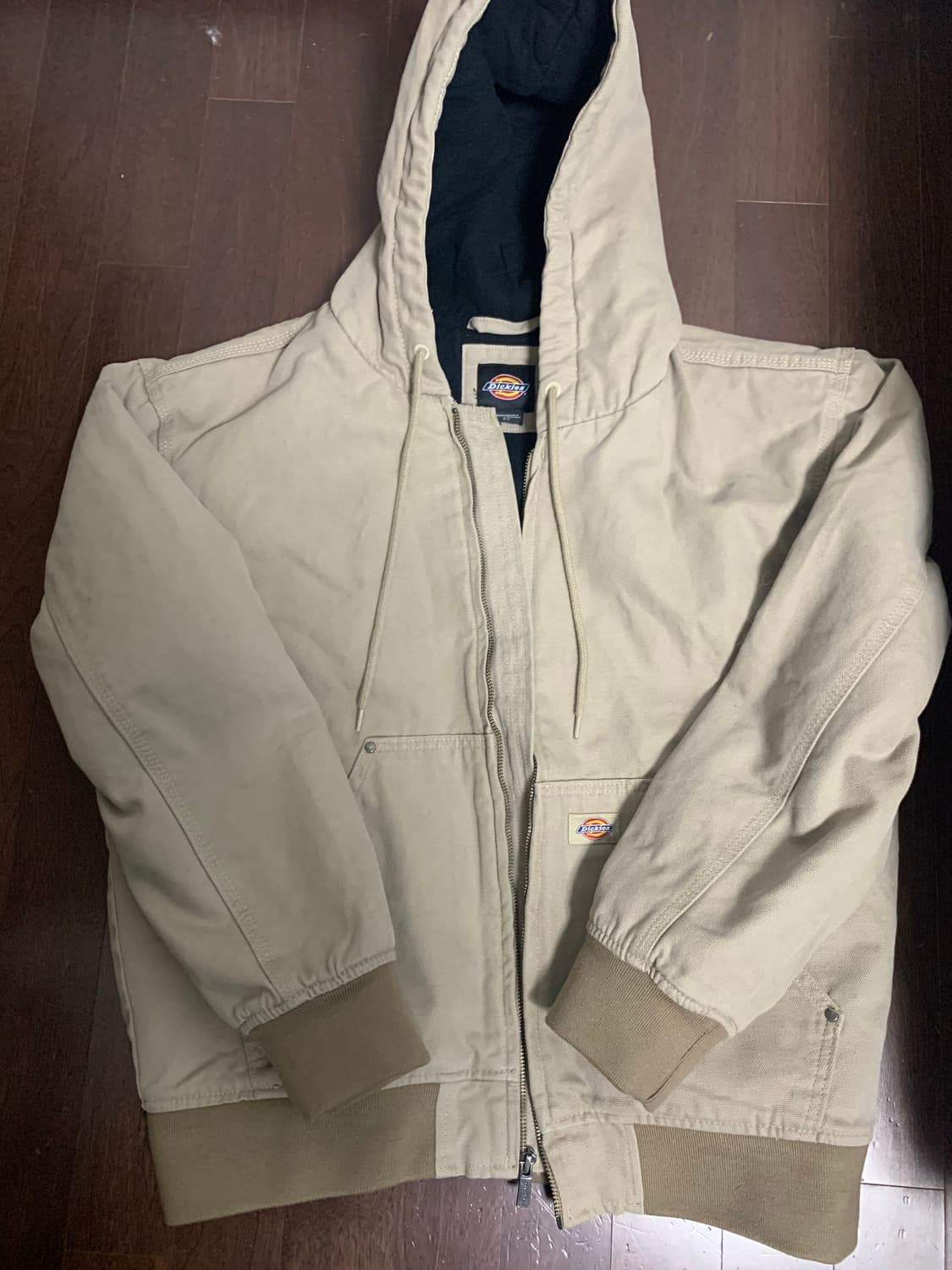 디키즈 워크 후드 봄버자켓 베이지 s 상품이미지1