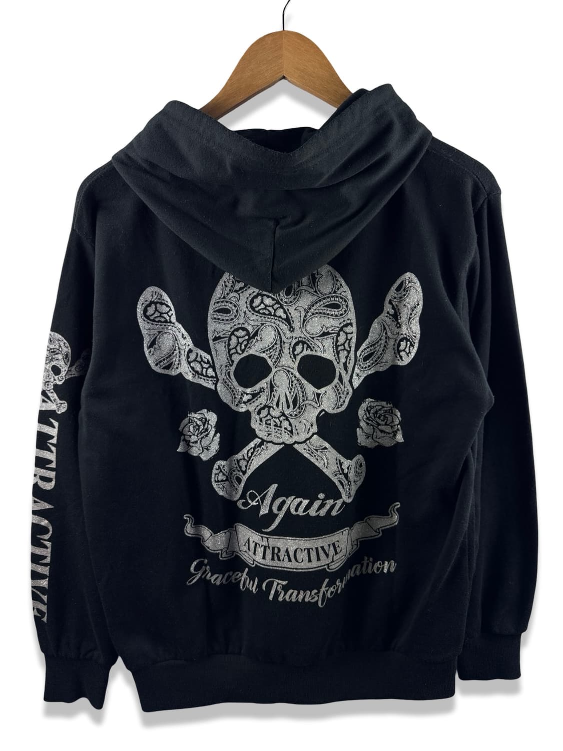 JPN 페이즐리 스컬 펑크 후드티2182 상품이미지1