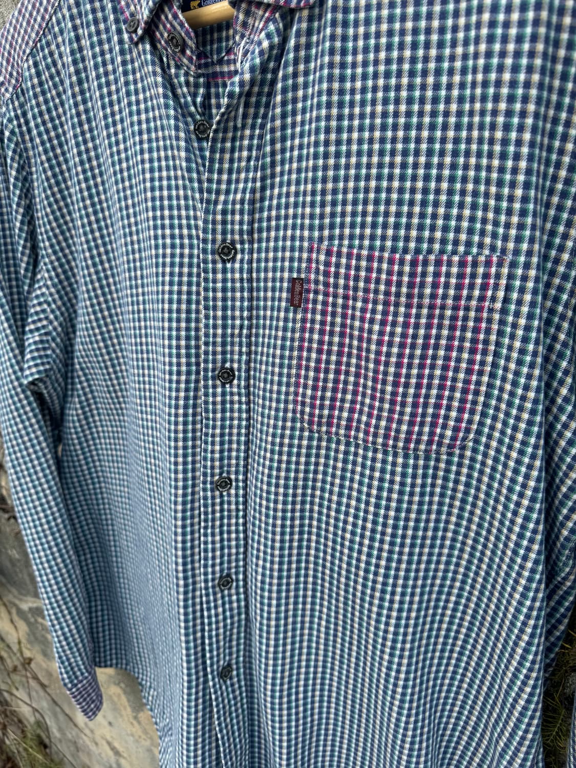 골든베어 멀티 컬러 체크 셔츠 LL 상품이미지3