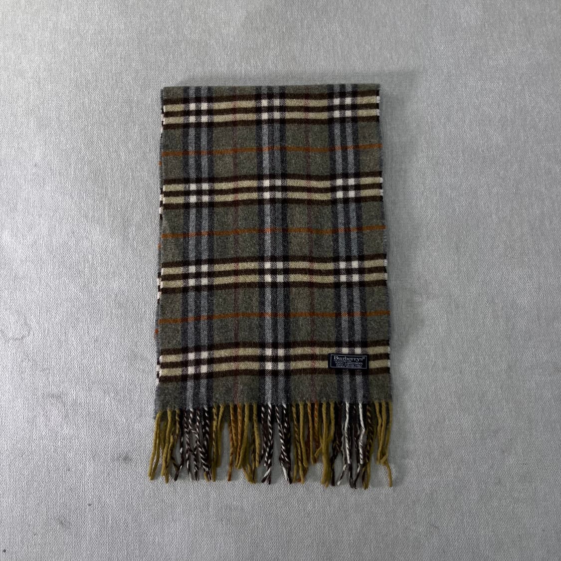 버버리 노바체크 램스울 그린 머플러  상품이미지2