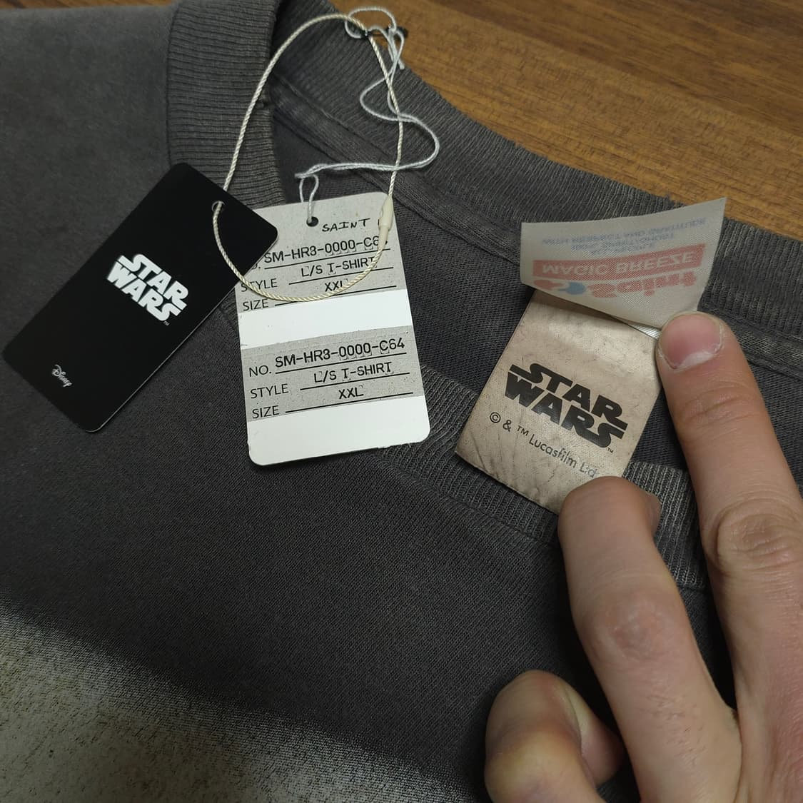[2XL]세인트미카엘x스타워즈 롱슬리브 블랙 상품이미지7