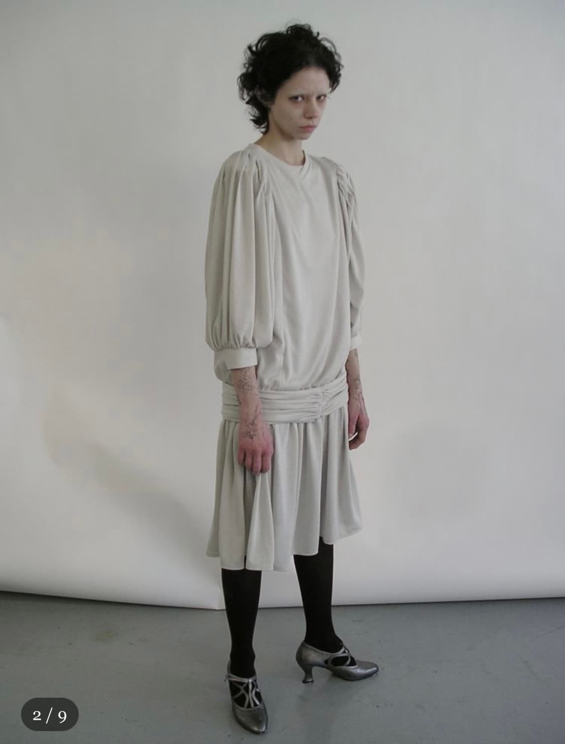 애옹쓰 eonts 아르누보 드레스 세이지 그린  상품이미지2