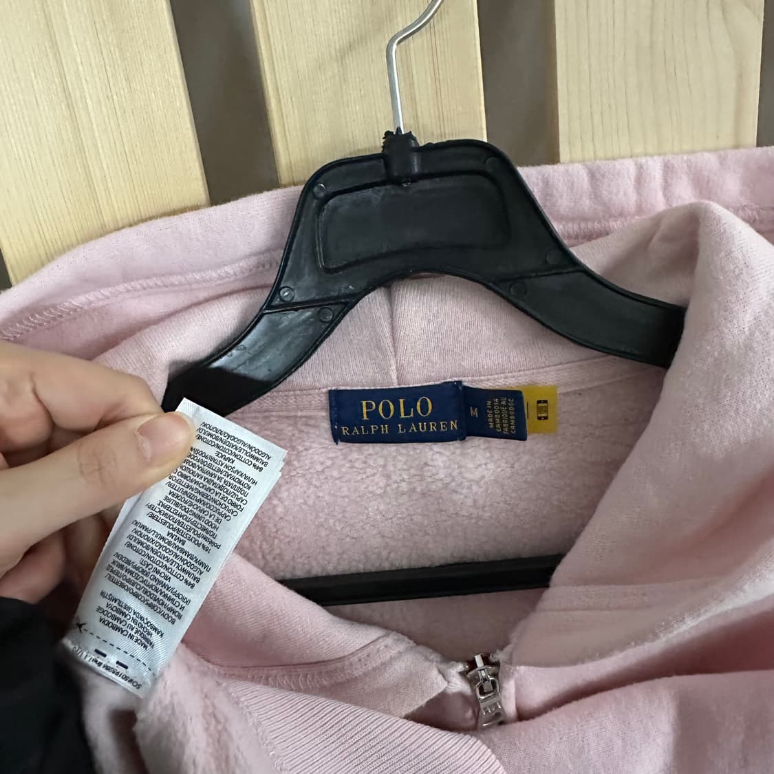 (M) 폴로 랄프로렌 베이비 핑크 후드집업 상품이미지4