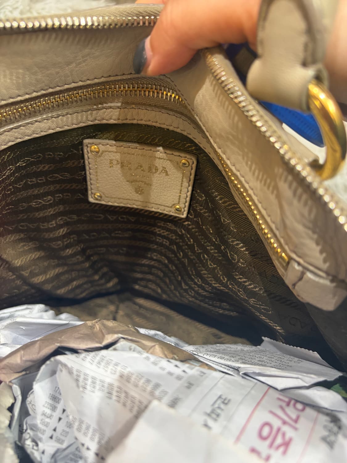 프라다 가죽 토트백 상품이미지8