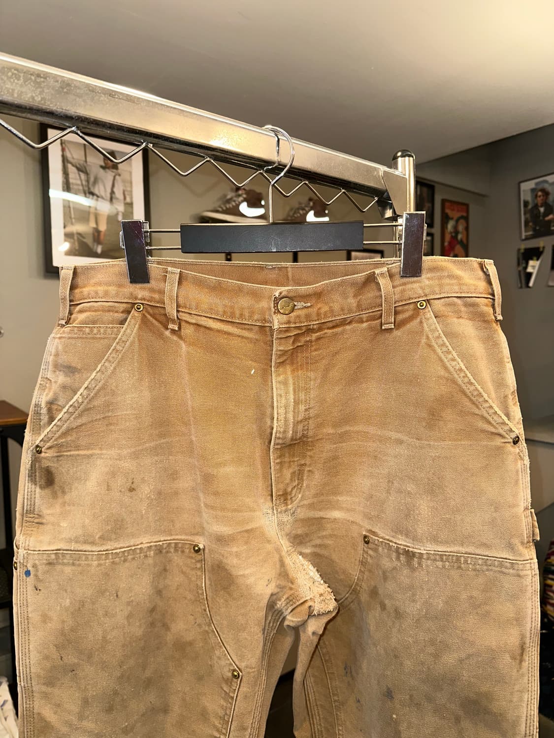 90’s Carhartt canvas double knee pants  상품이미지5