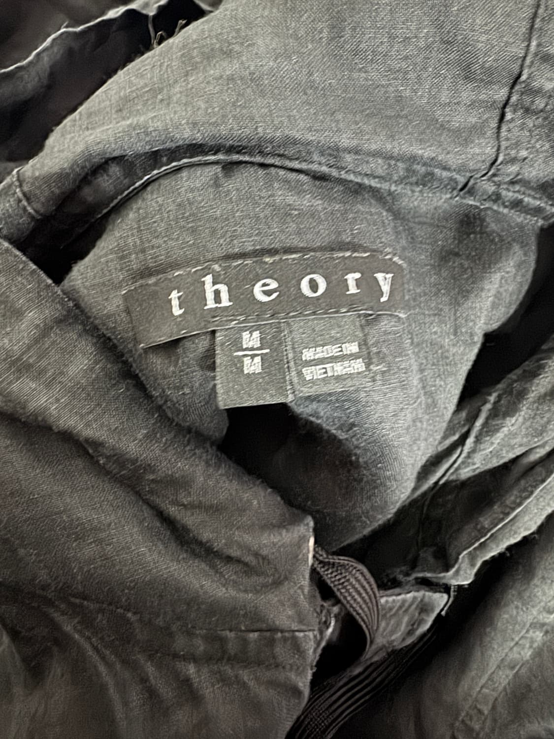 여성 띠어리 theory 라마 롱 후드 자켓 블랙 M 상품이미지3