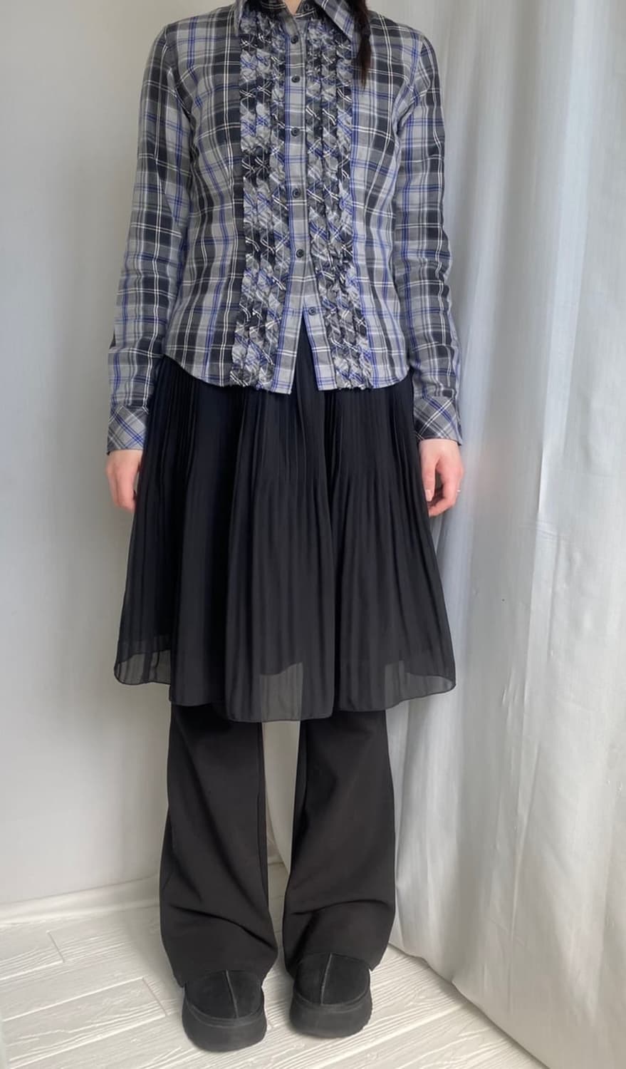 빈티지 레이어드 스커트 상품이미지1