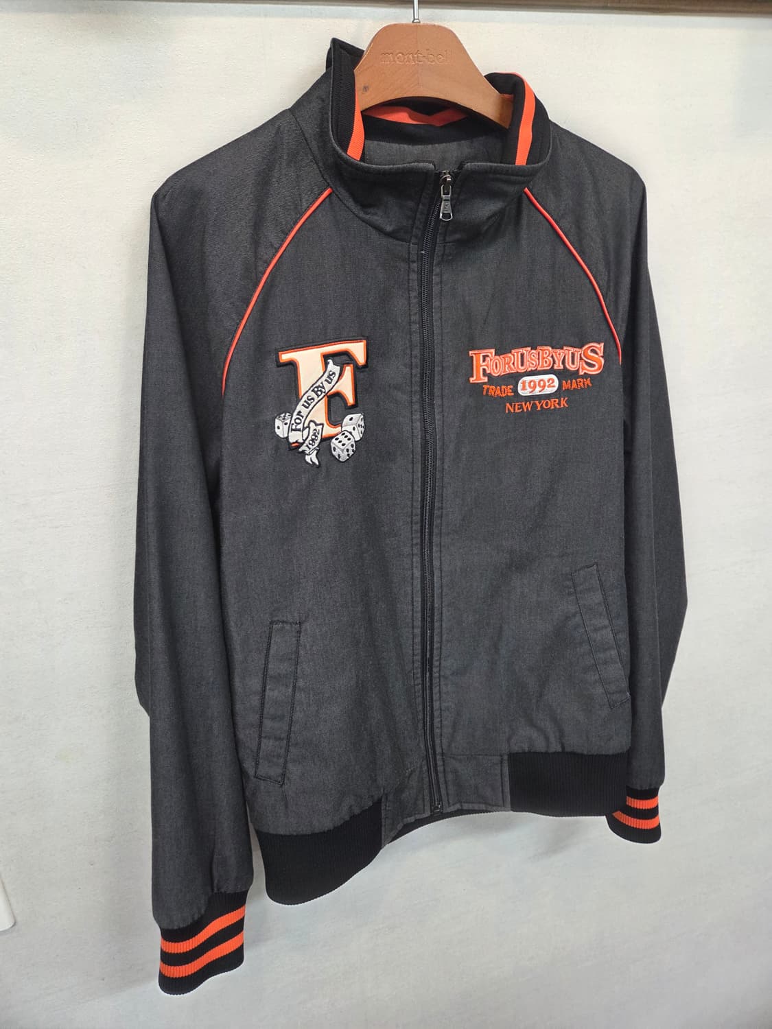 푸부 올드스쿨 빈티지 빅 자수로고 집업자켓 M 상품이미지6