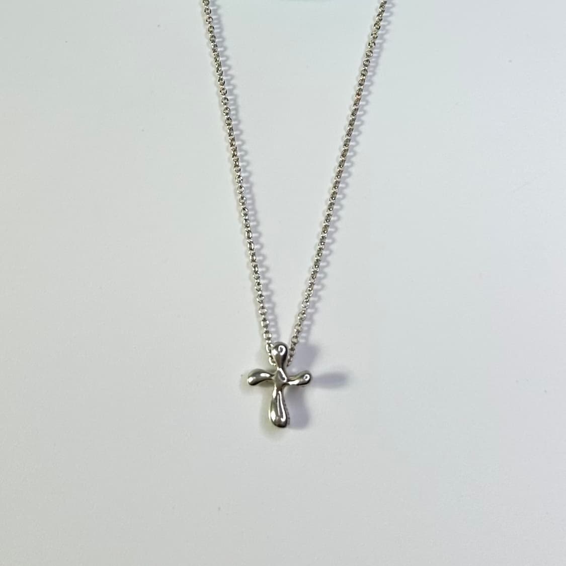티파니앤코 엘사퍼레티 크로스 펜던트 실버 목걸이 상품이미지7