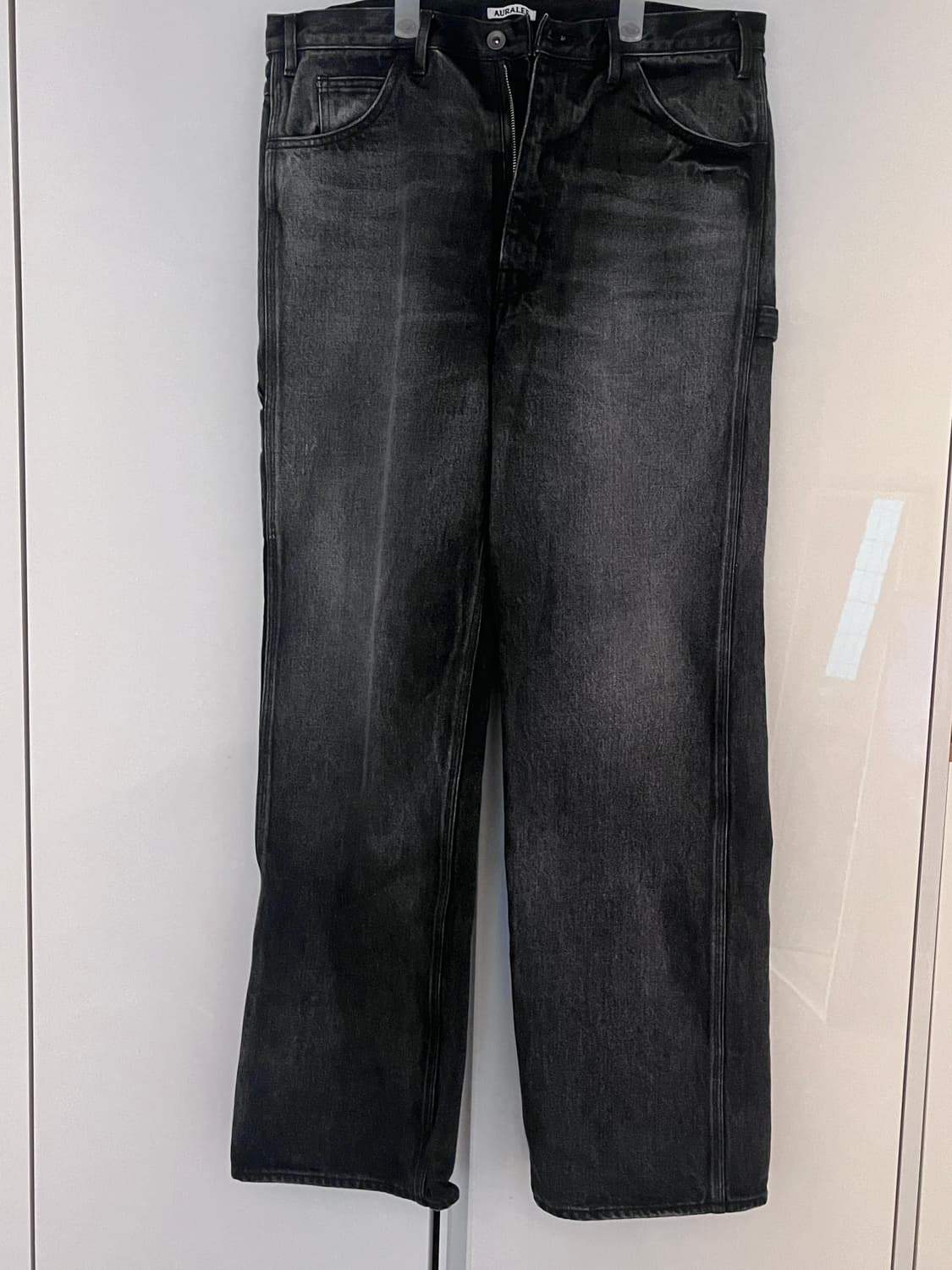 [4] 오라리 셀비지 페인터 데님 페이디드 블랙 상품이미지4