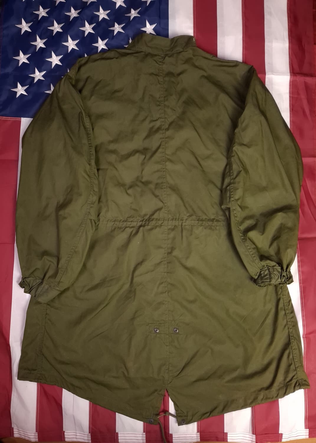 완전 새제품 오리지날 미군 M-65피쉬테일 개파카 스몰 풀셋트 상품이미지9