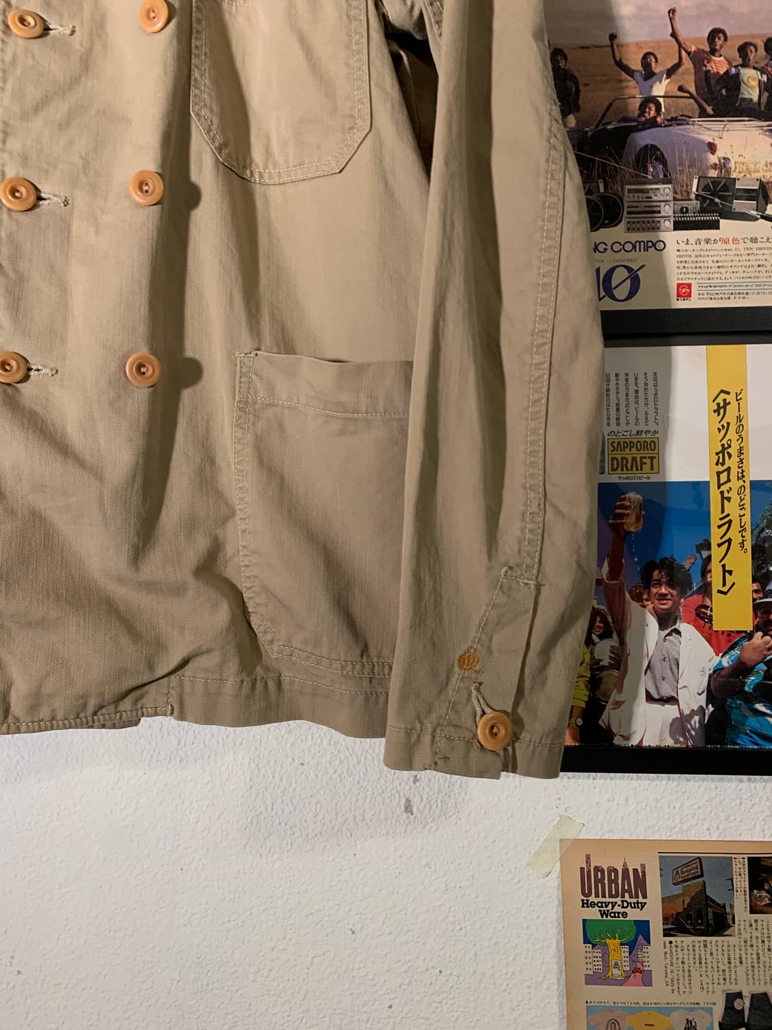 45rpm 베이지 피코트 셔츠 자켓 상품이미지5