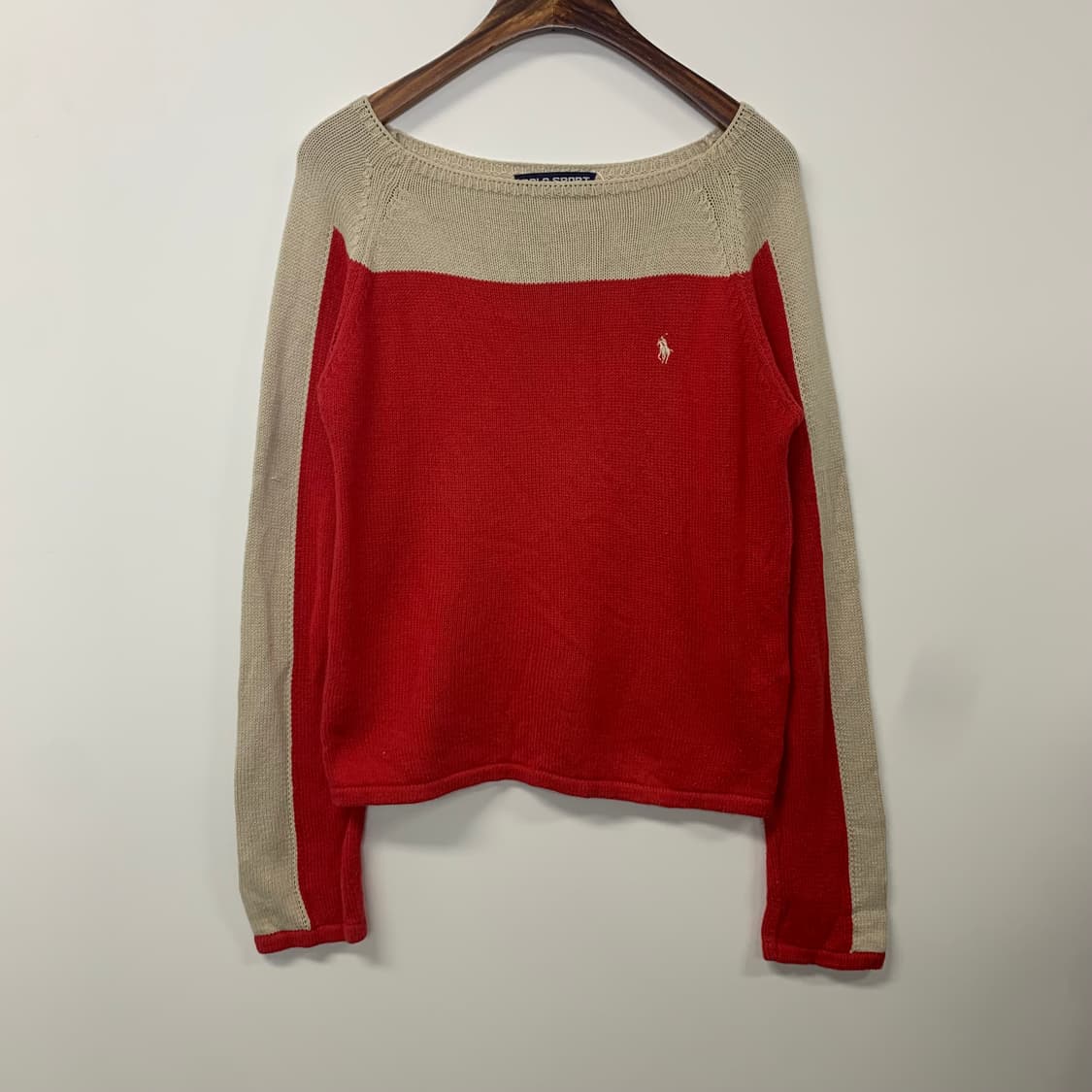 폴로 스포츠 배색 니트 상품이미지2