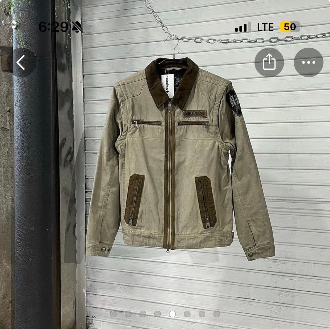 할리 데이비슨 자켓 실측  m사이즈 상품이미지3
