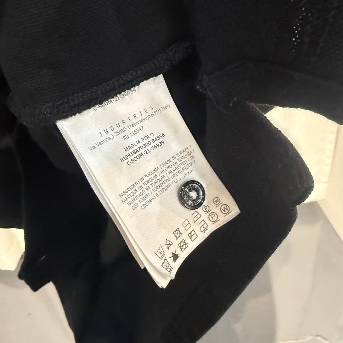 (2XL) 몽클레어 와펜패치 트라이컬러 카라티  상품이미지4