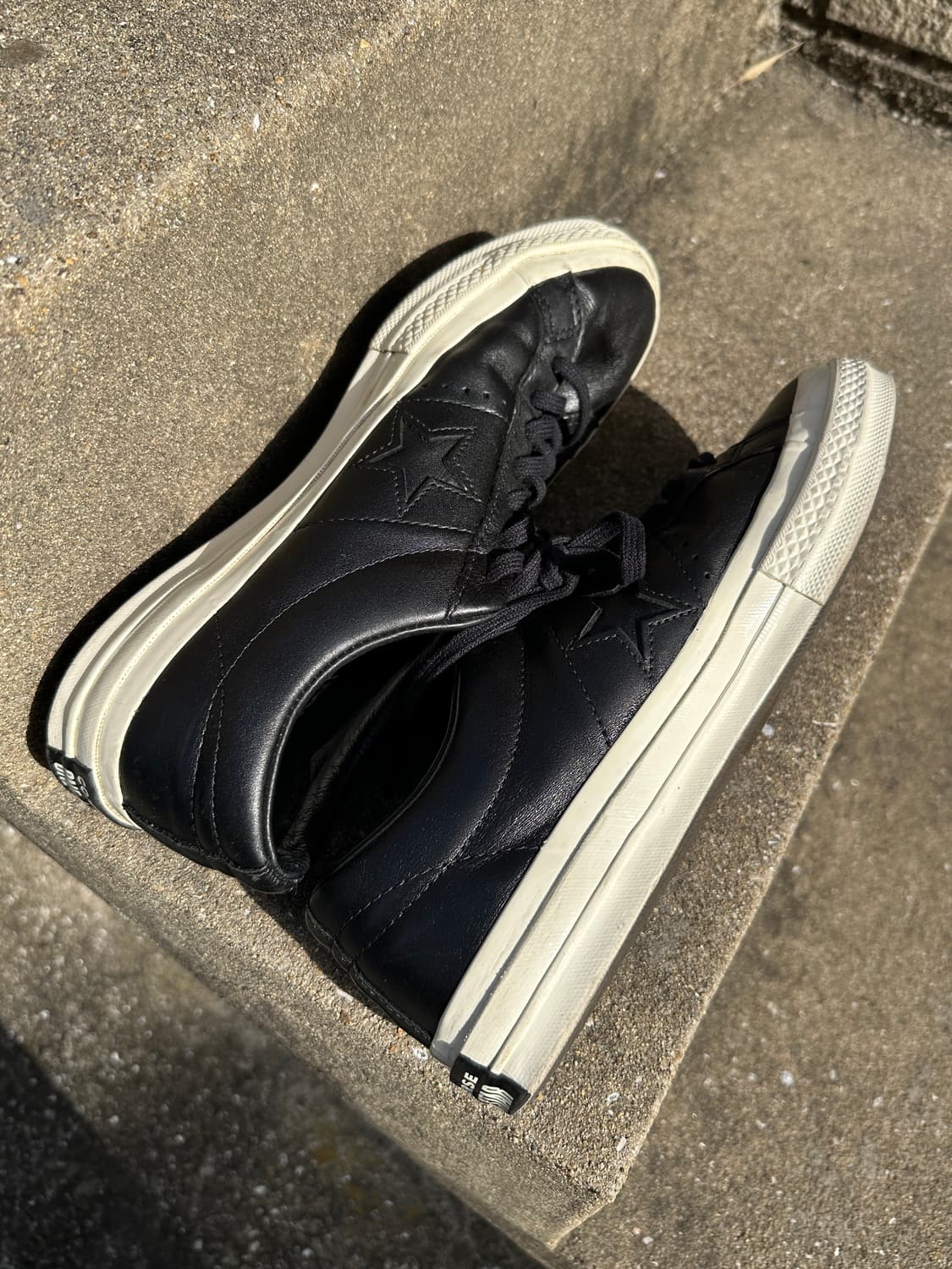 Converse one star leather all black  상품이미지7